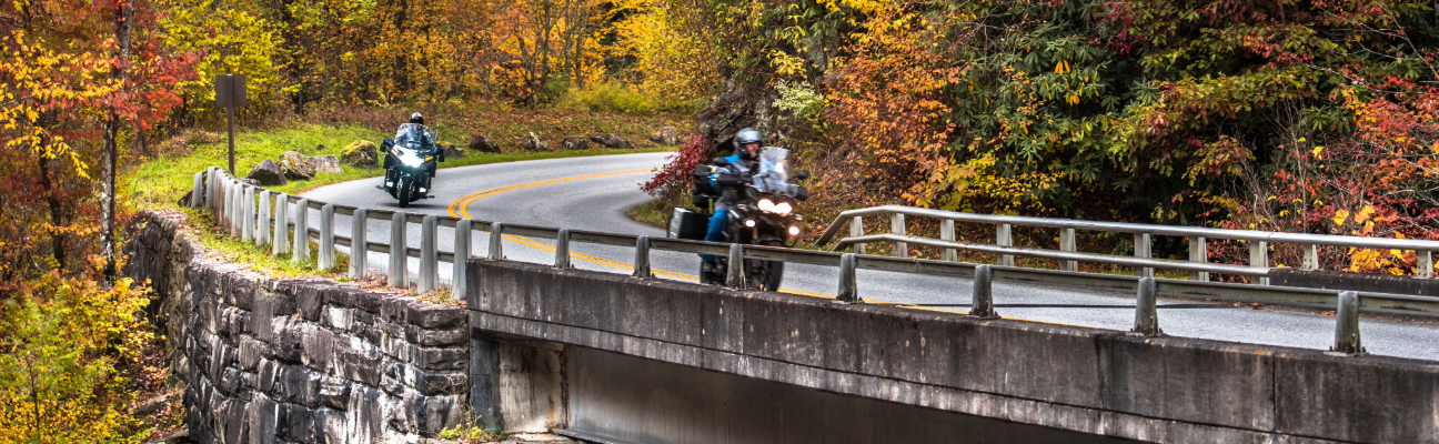 AMA Grand Tours 2 motorcyclists driving down road